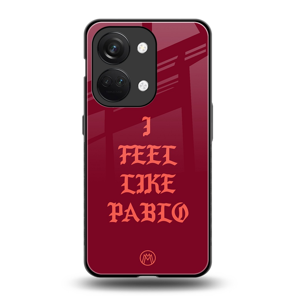 i feel like pablo back phone cover | glass case for oneplus nord 3