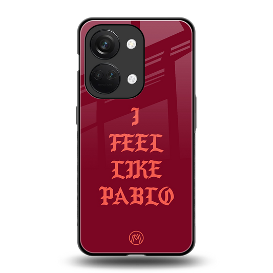i feel like pablo back phone cover | glass case for oneplus nord 3