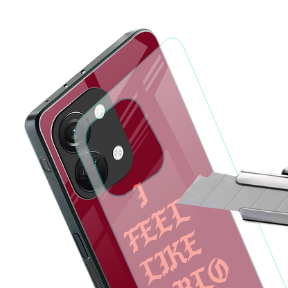 i feel like pablo back phone cover | glass case for oneplus nord 3