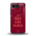 i feel like pablo back phone cover | glass case for oneplus nord 4