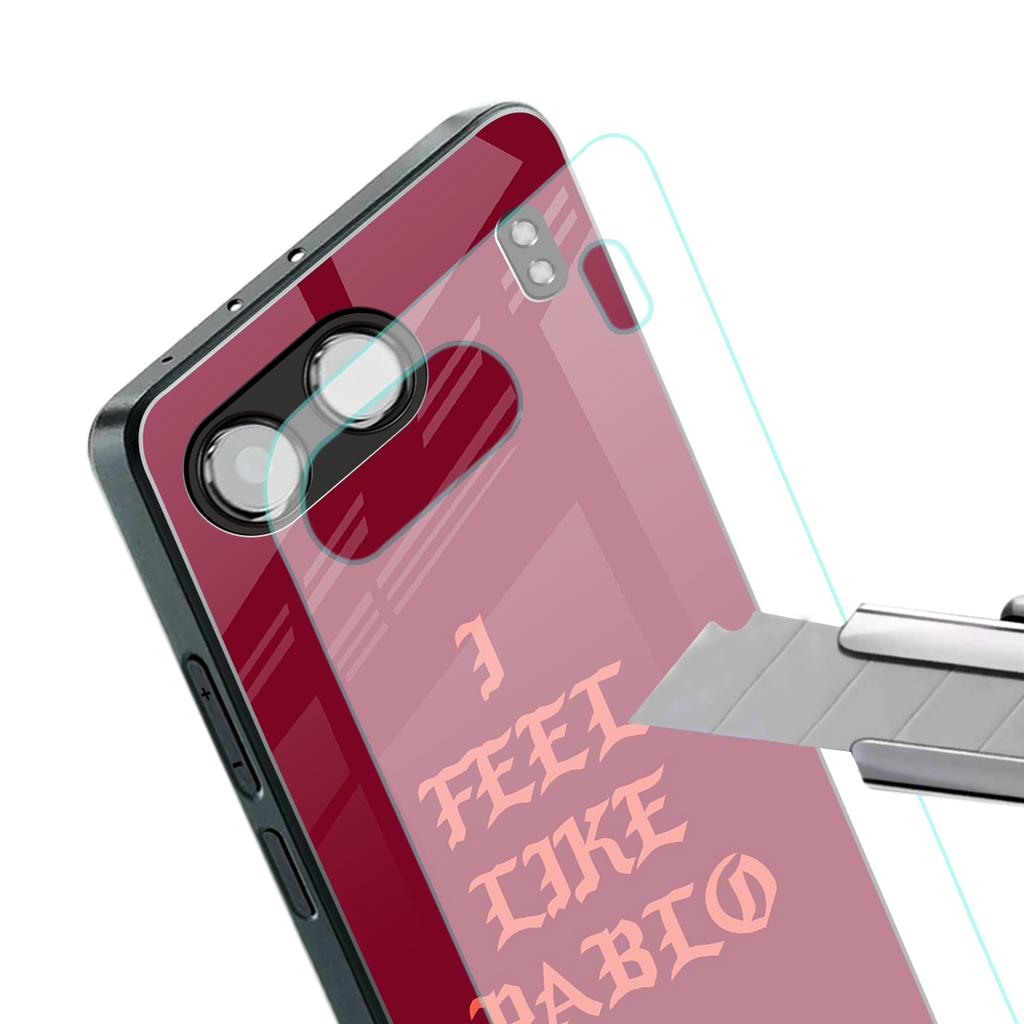 i feel like pablo back phone cover | glass case for oneplus nord 4