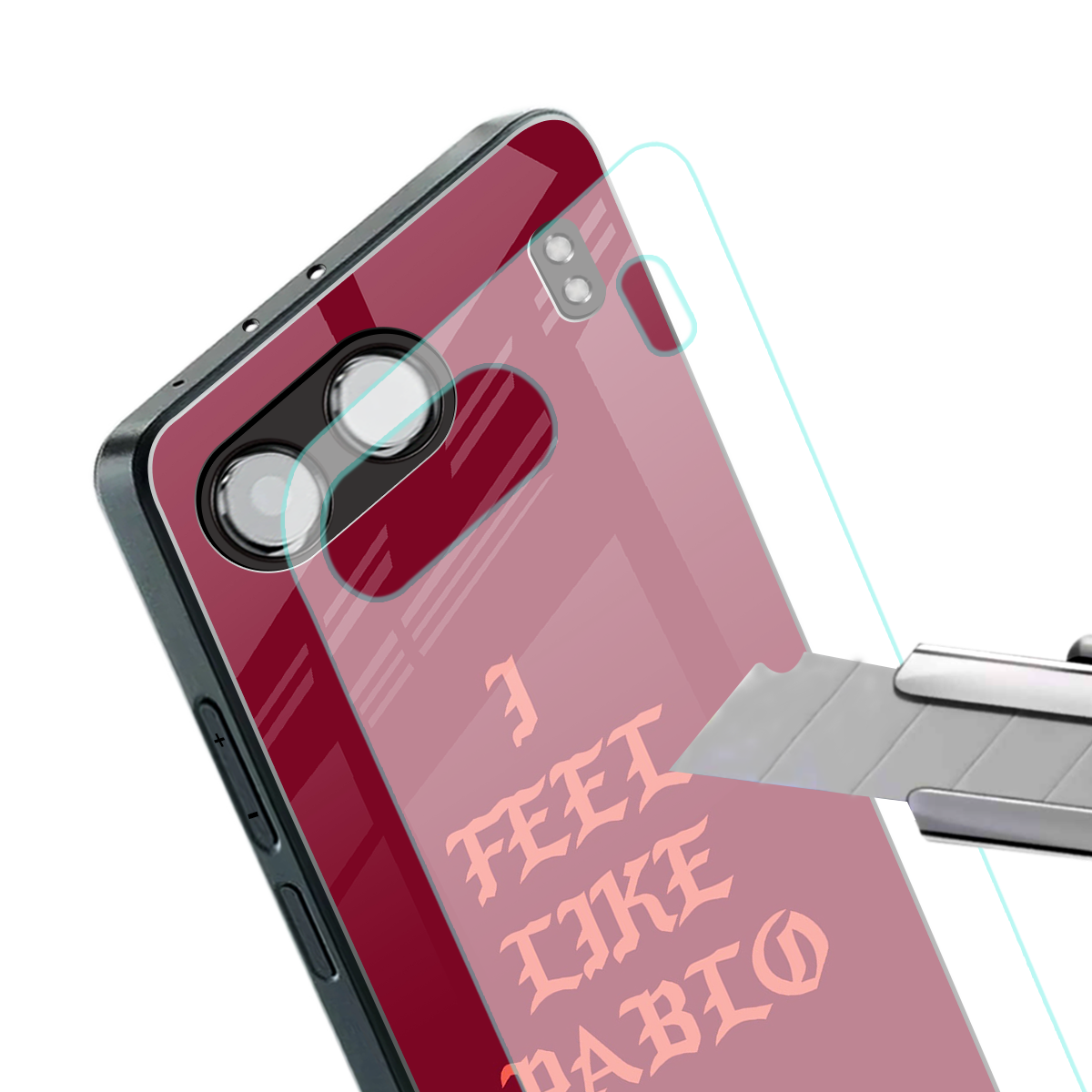 i feel like pablo back phone cover | glass case for oneplus nord 4