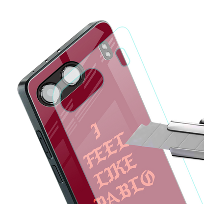 i feel like pablo back phone cover | glass case for oneplus nord 4