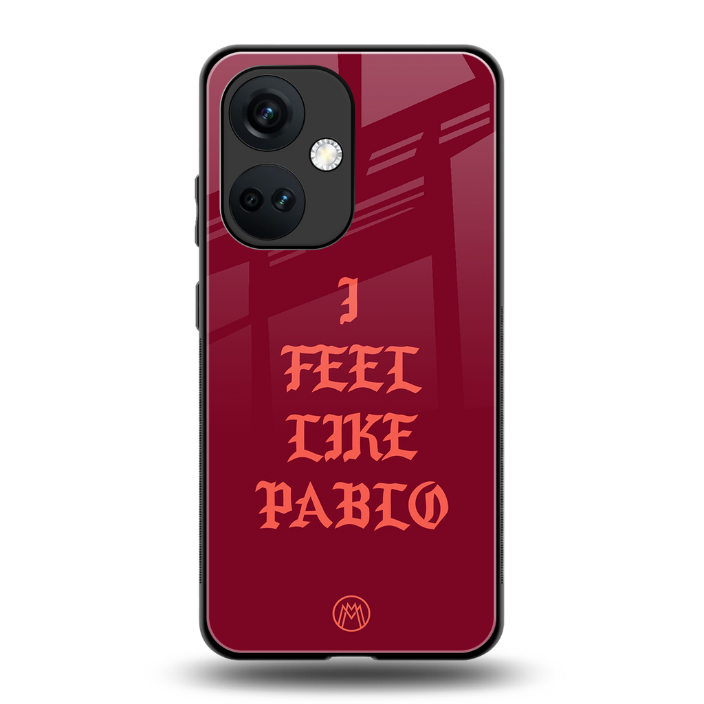 i feel like pablo back phone cover | glass case for oneplus nord ce 3