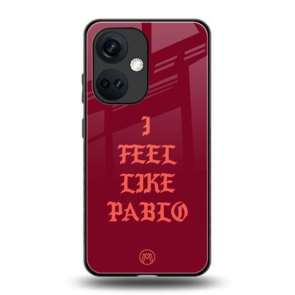 i feel like pablo back phone cover | glass case for oneplus nord ce 3