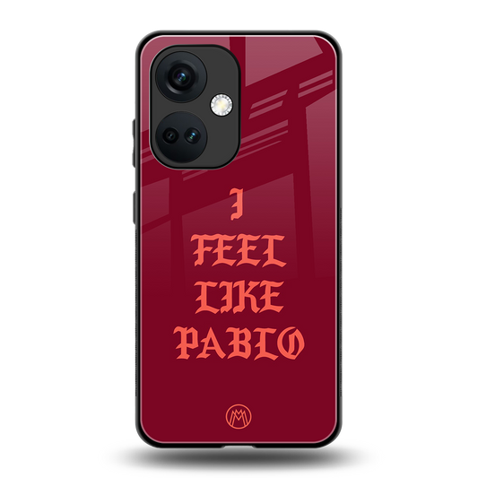 i feel like pablo back phone cover | glass case for oneplus nord ce 3