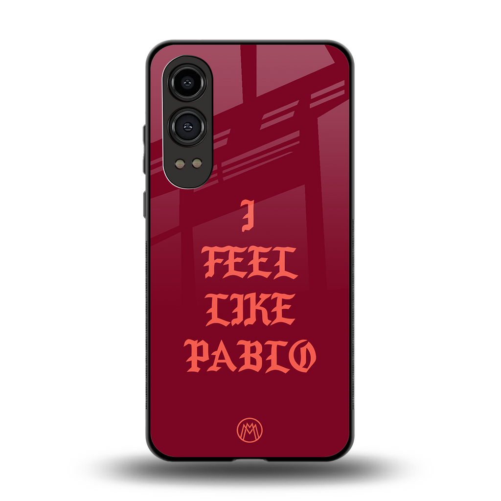 i feel like pablo back phone cover | glass case for oneplus nord ce 4 lite