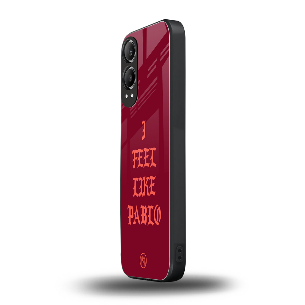 i feel like pablo back phone cover | glass case for oneplus nord ce 4 lite