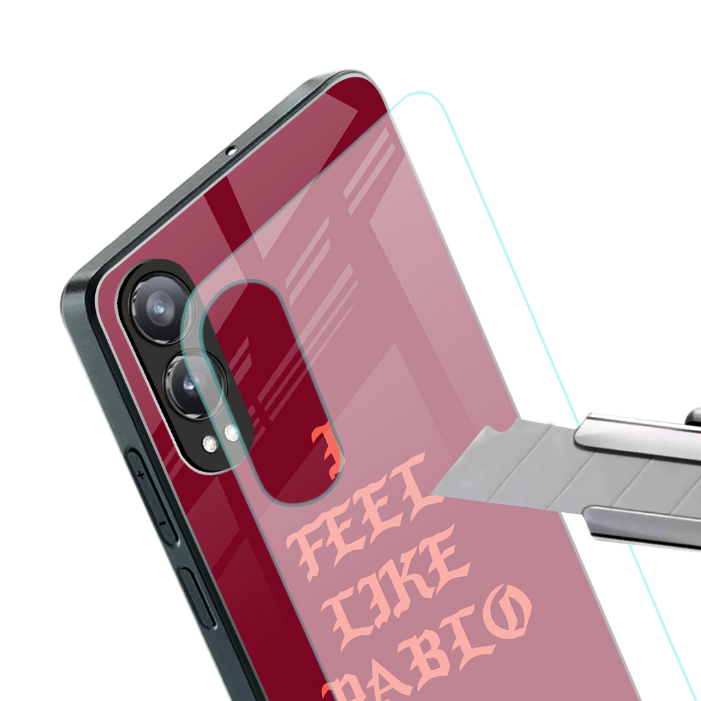 i feel like pablo back phone cover | glass case for oneplus nord ce 4 lite