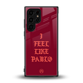 i feel like pablo back phone cover | glass case for samsung galaxy s23 ultra