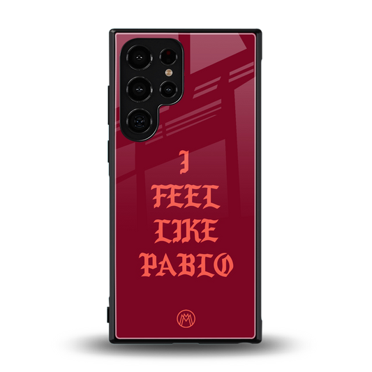 i feel like pablo back phone cover | glass case for samsung galaxy s23 ultra