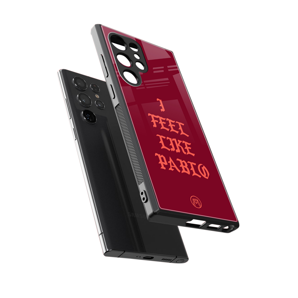 i feel like pablo back phone cover | glass case for samsung galaxy s23 ultra