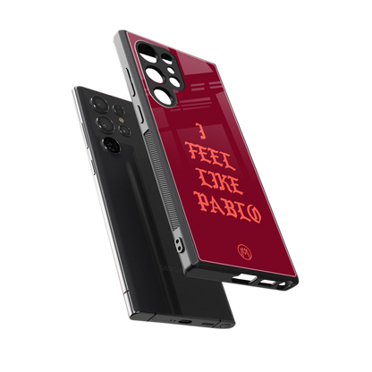 i feel like pablo back phone cover | glass case for samsung galaxy s23 ultra