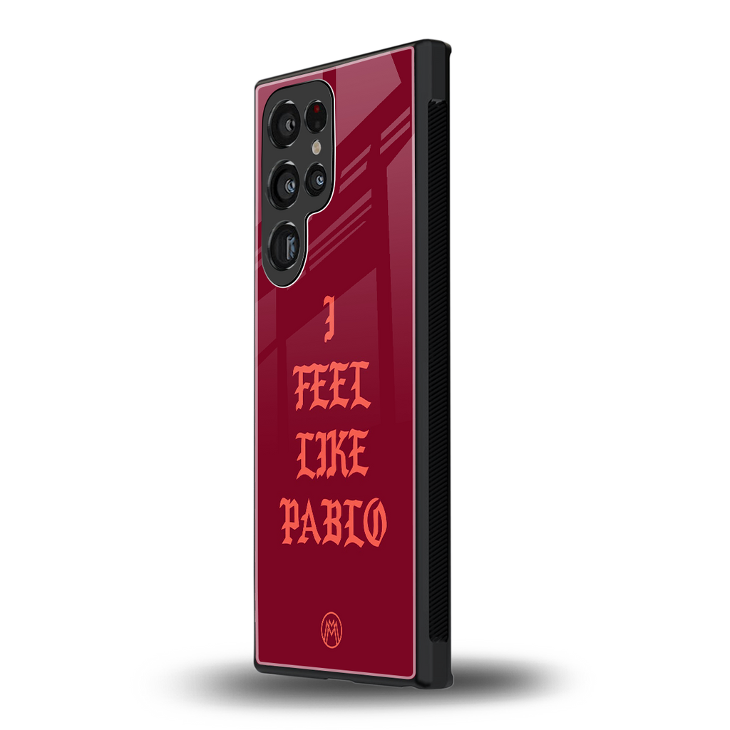 i feel like pablo back phone cover | glass case for samsung galaxy s23 ultra