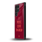 i feel like pablo back phone cover | glass case for samsung galaxy s23 ultra
