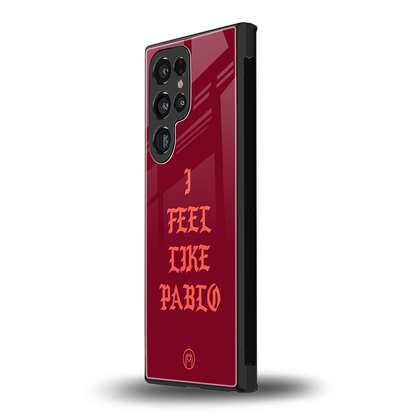 i feel like pablo back phone cover | glass case for samsung galaxy s23 ultra