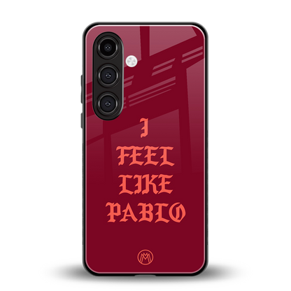 i feel like pablo back phone cover | glass case for samsung galaxy s23 plus