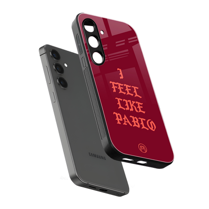 i feel like pablo back phone cover | glass case for samsung galaxy s23 fe