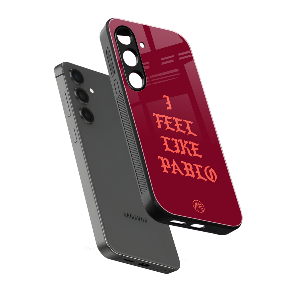 i feel like pablo back phone cover | glass case for samsung galaxy s24 plus