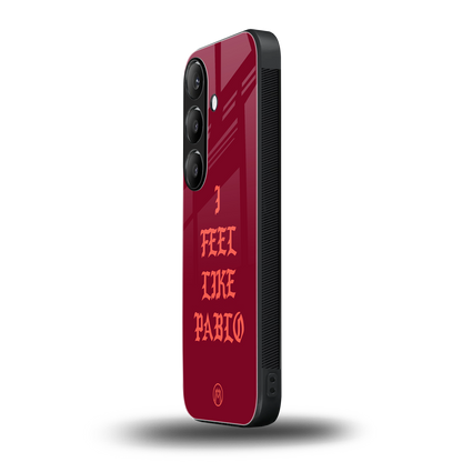 i feel like pablo back phone cover | glass case for samsung galaxy s24 fe