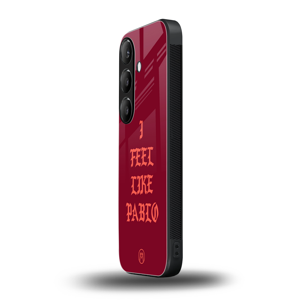 i feel like pablo back phone cover | glass case for samsung galaxy s23 plus