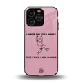 i have no idea back phone cover | glass case for iphone 13 pro