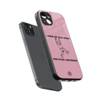 i have no idea back phone cover | glass case for iphone 15 plus