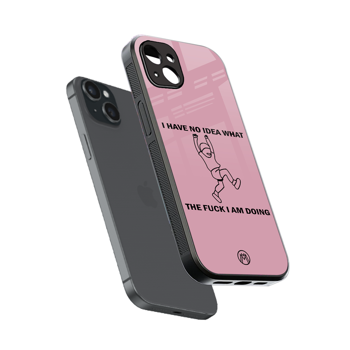 i have no idea back phone cover | glass case for iphone 15 plus