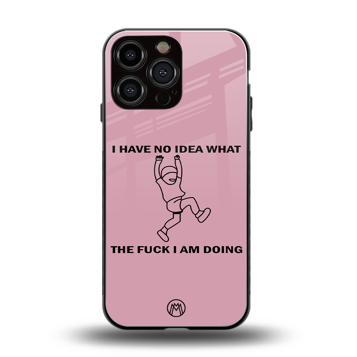 i have no idea back phone cover | glass case for iphone 15 pro max