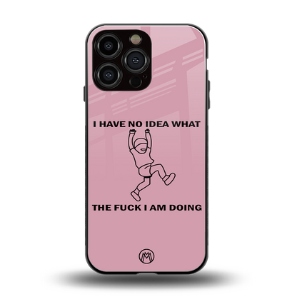 i have no idea back phone cover | glass case for iphone 14 pro max