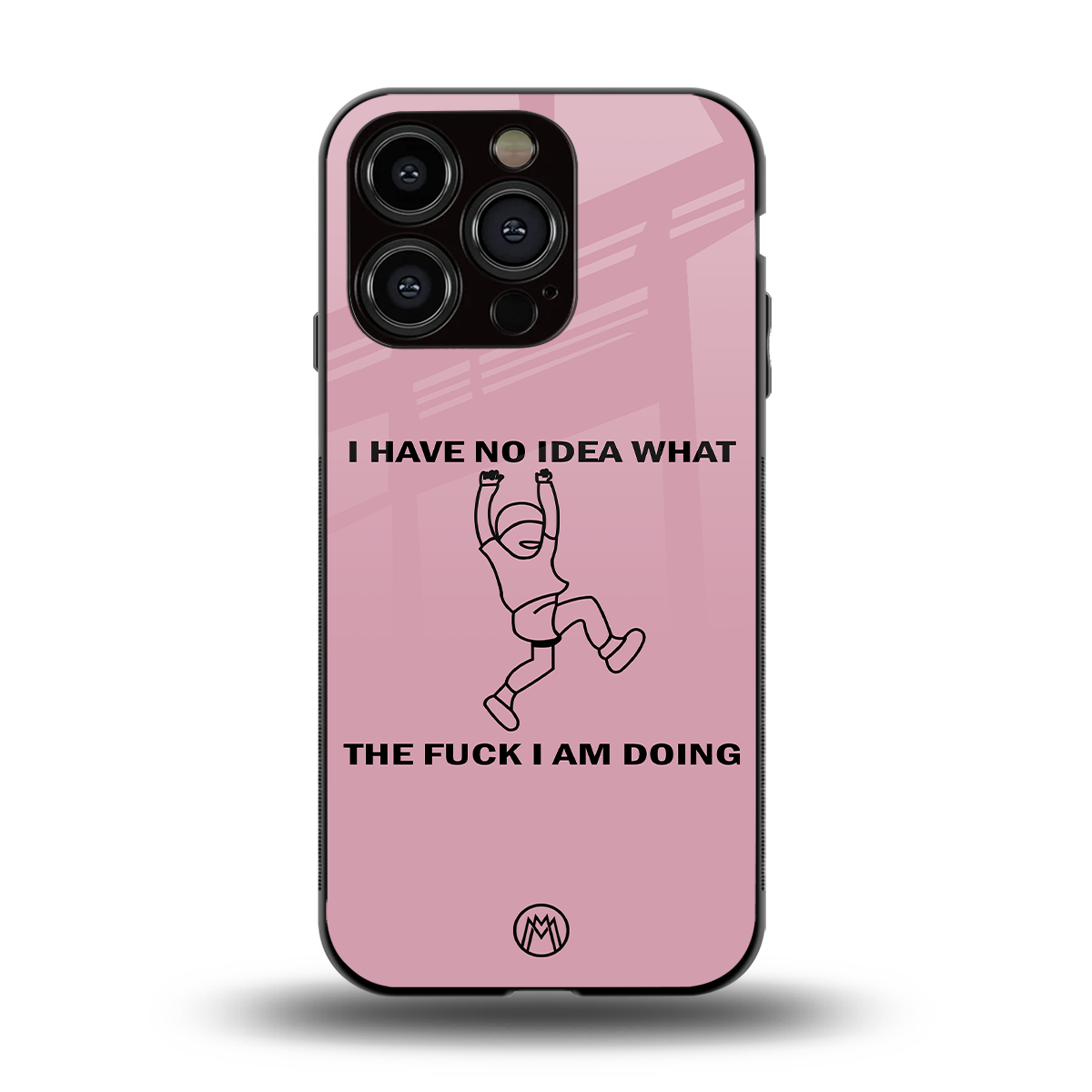 i have no idea back phone cover | glass case for iphone 15 pro