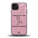 i have no idea back phone cover | glass case for iphone 14