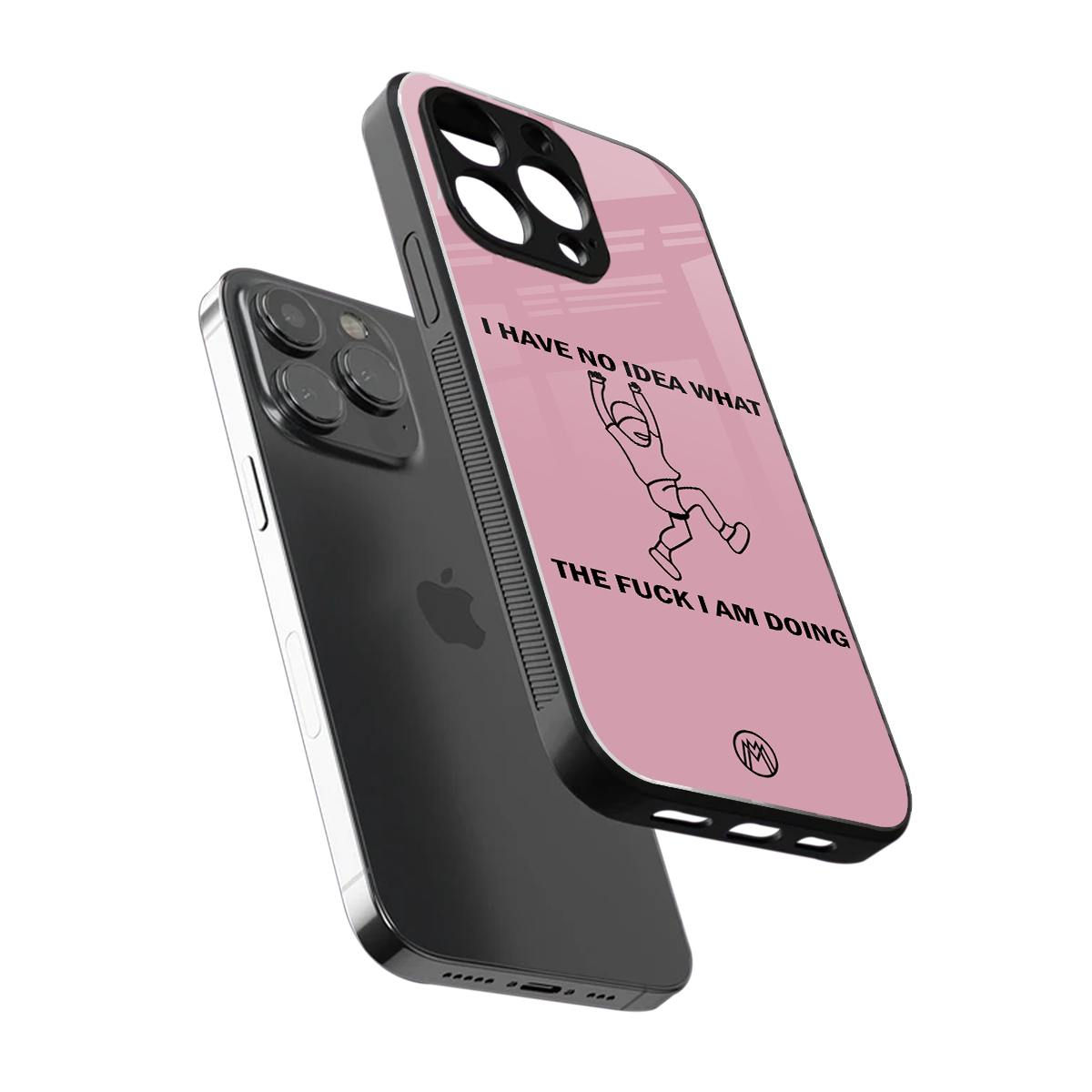 i have no idea back phone cover | glass case for iphone 16 pro max