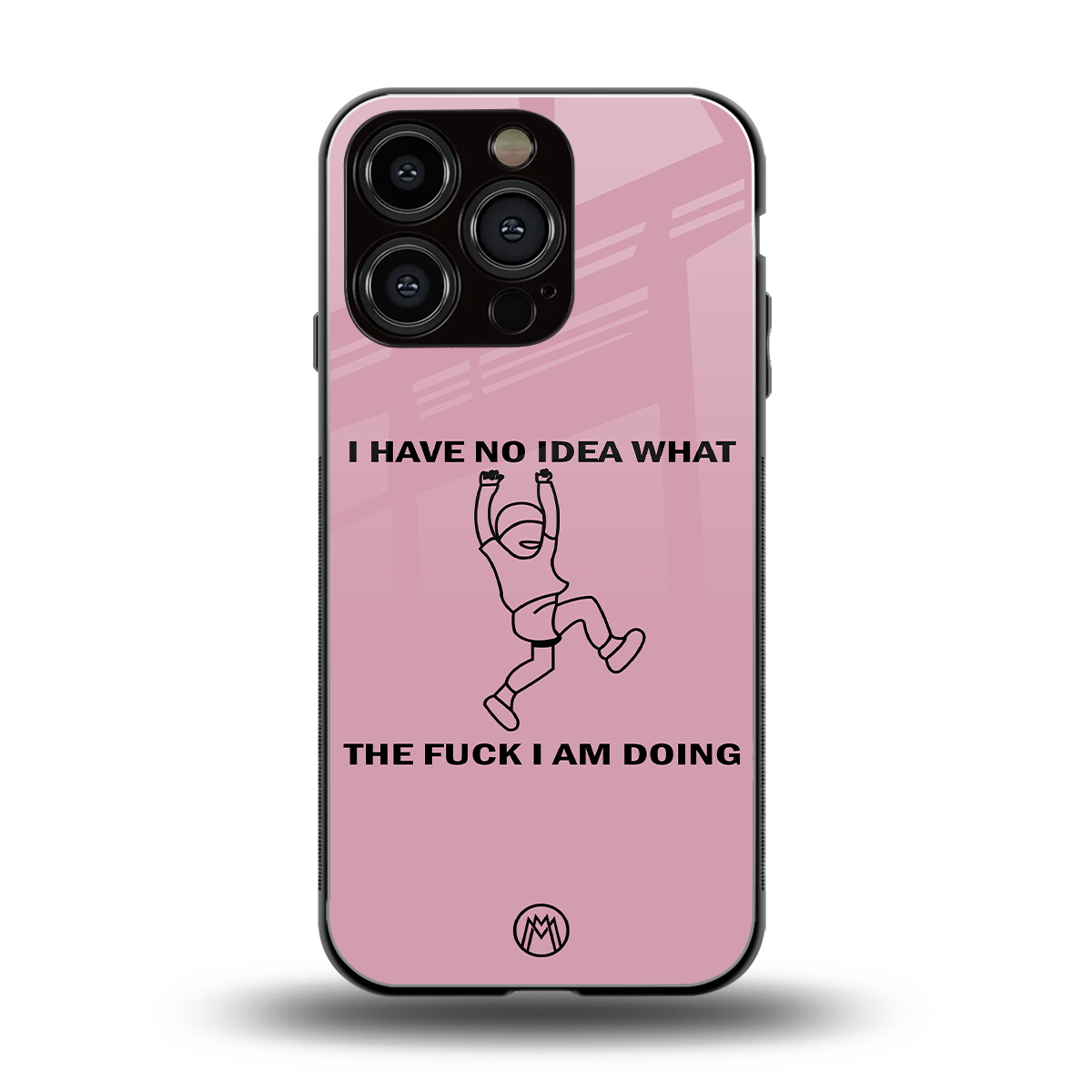 i have no idea back phone cover | glass case for iphone 16 pro