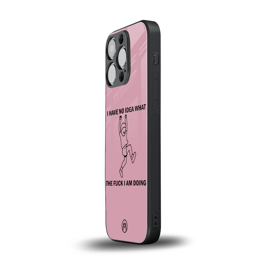 i have no idea back phone cover | glass case for iphone 16 pro