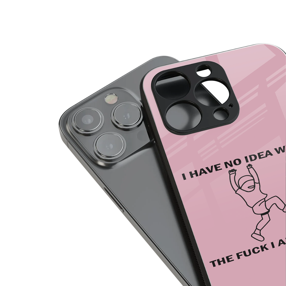 i have no idea back phone cover | glass case for iphone 16 pro