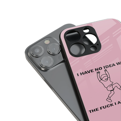 i have no idea back phone cover | glass case for iphone 16 pro