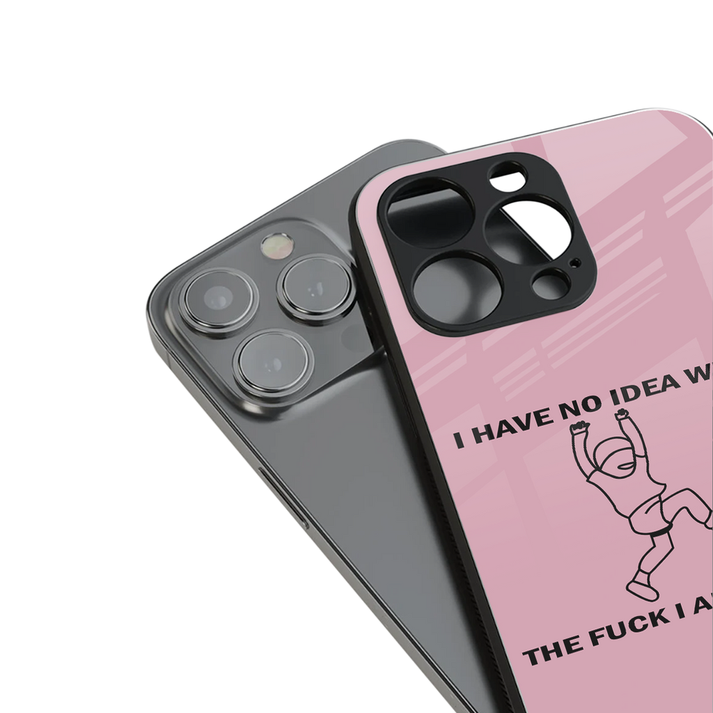 i have no idea back phone cover | glass case for iphone 14 pro max