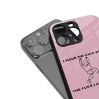 i have no idea back phone cover | glass case for iphone 14 pro max