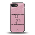 i have no idea back phone cover | glass case for iphone 16e