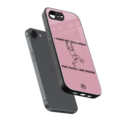 i have no idea back phone cover | glass case for iphone 16e