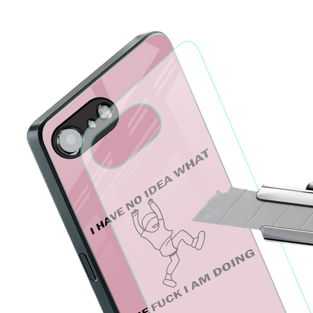 i have no idea back phone cover | glass case for iphone 16e