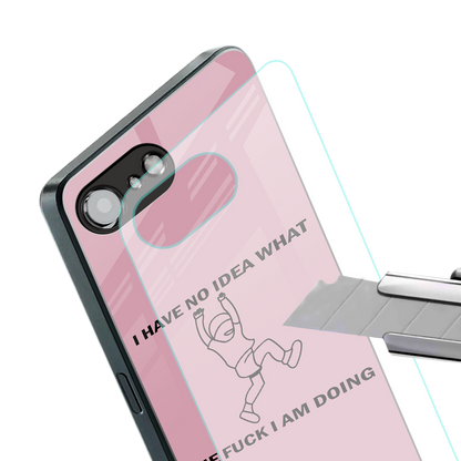 i have no idea back phone cover | glass case for iphone 16e