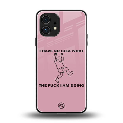 i have no idea back phone cover | glass case for nothing phone 1