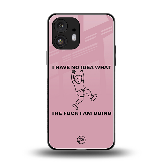 i have no idea back phone cover | glass case for nothing phone 2