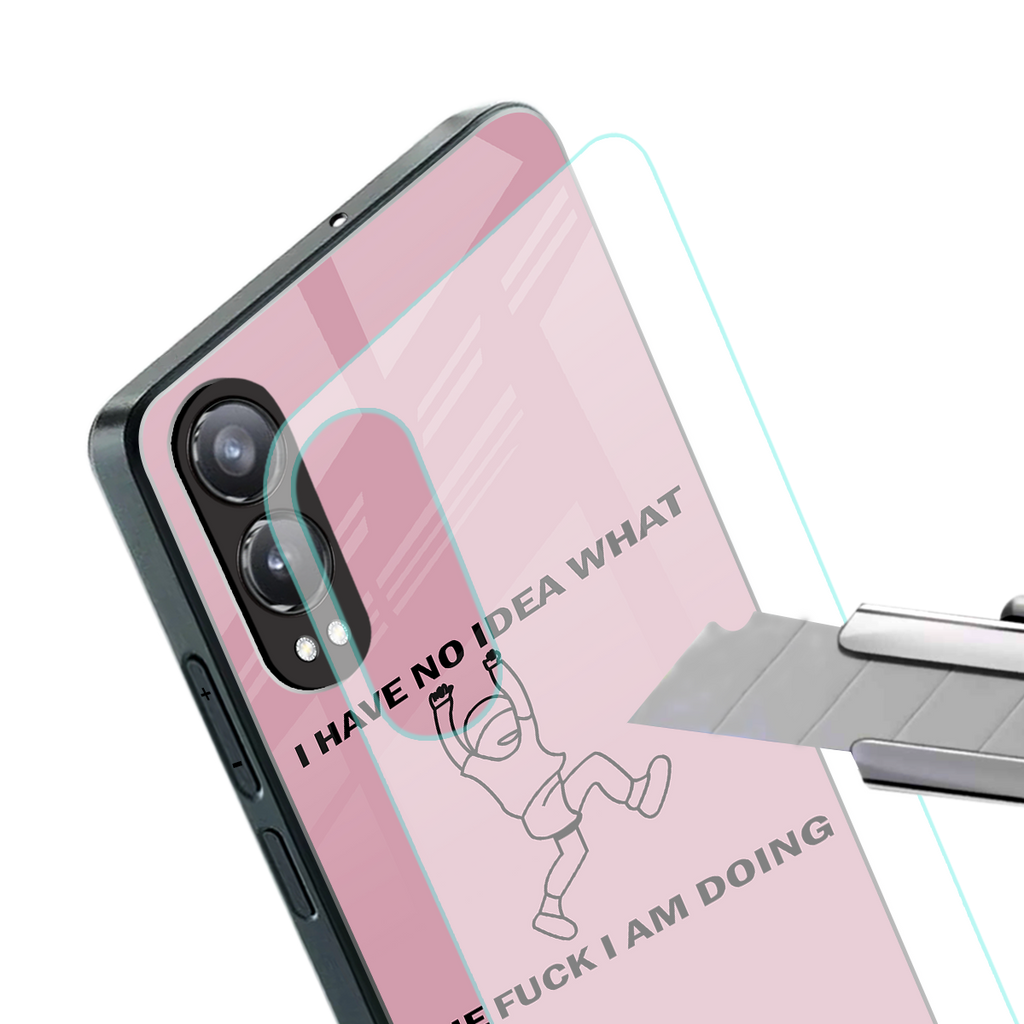 i have no idea back phone cover | glass case for oneplus nord ce 4 lite