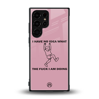 i have no idea back phone cover | glass case for samsung galaxy s24 ultra