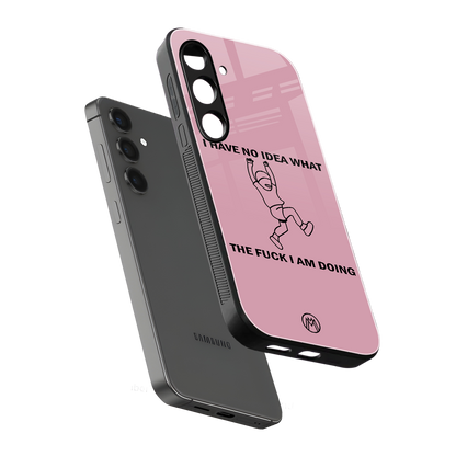 i have no idea back phone cover | glass case for samsung galaxy s24 fe
