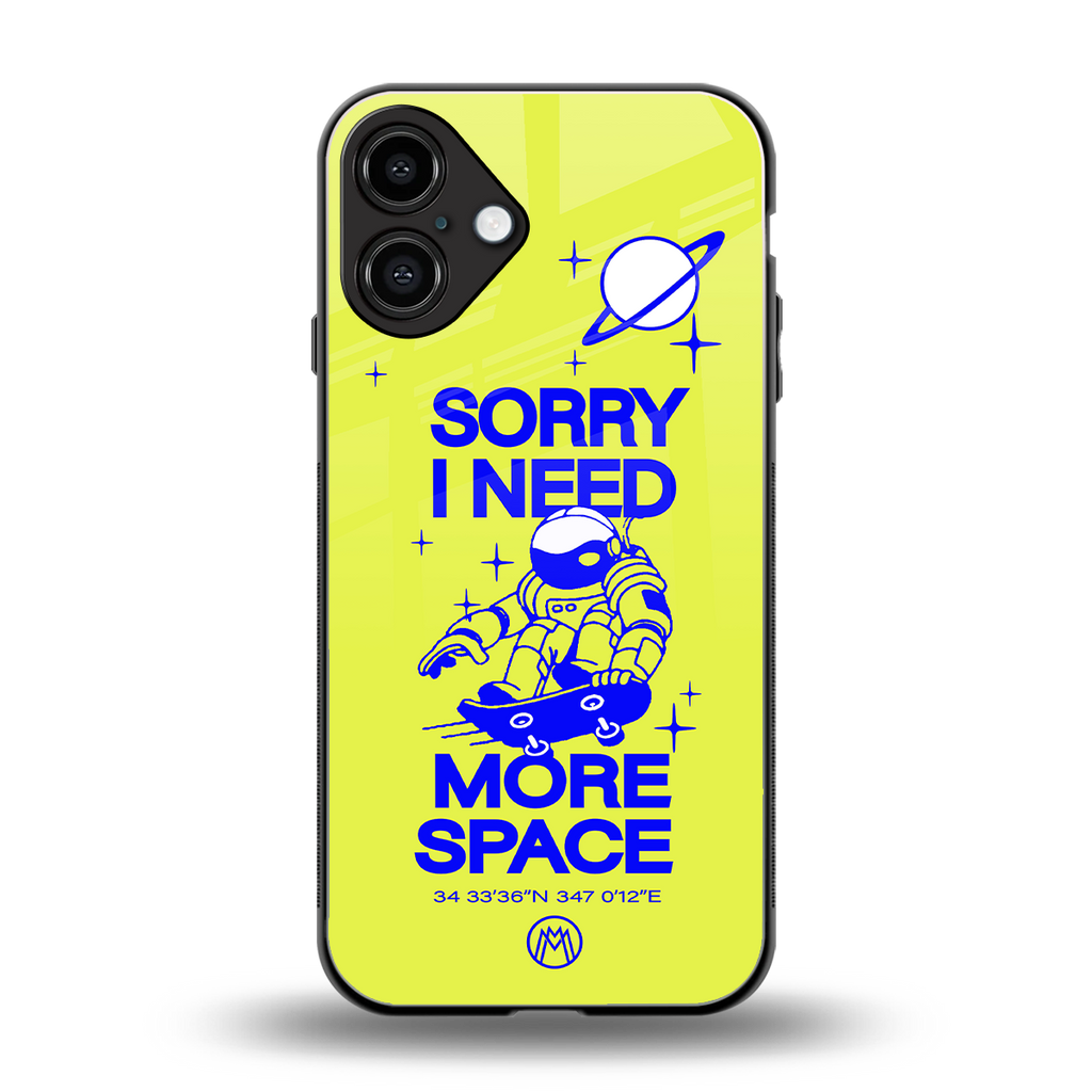 i need more space back phone cover | glass case for iphone 16 plus
