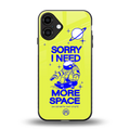 i need more space back phone cover | glass case for iphone 16 plus